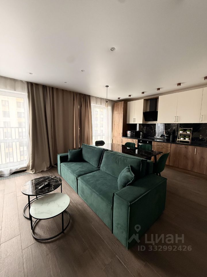 Евро3-комнатная квартира, 76 м² — фото 1