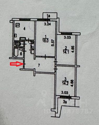 3-комн., 76 м², 13/17 этаж