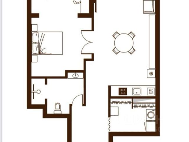 2-комн., 63 м², 3/13 этаж