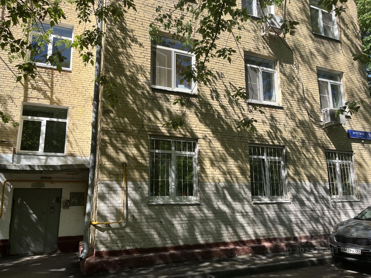 Аренда трехкомнатной квартиры 72м² ул. Вучетича, 9К2, Москва, м.  Дмитровская - база ЦИАН, объявление 302379403