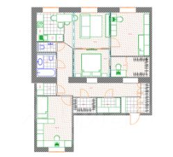 3-комн.кв., 93 м², этаж 2
