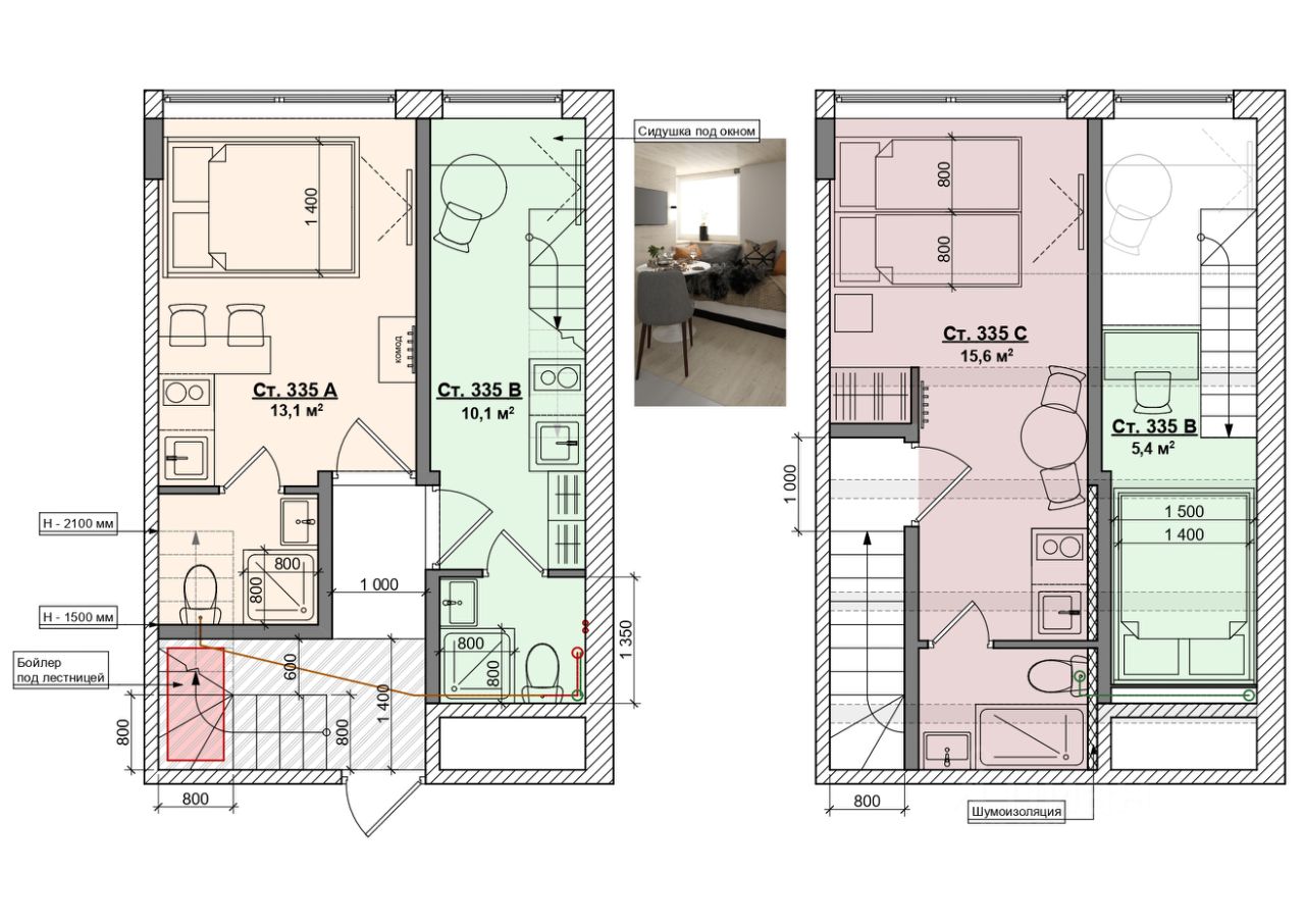 Продается3-комн.апартаменты,29,5м²