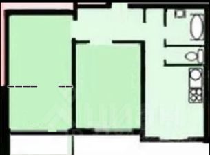 2-комн.кв., 60 м², этаж 7