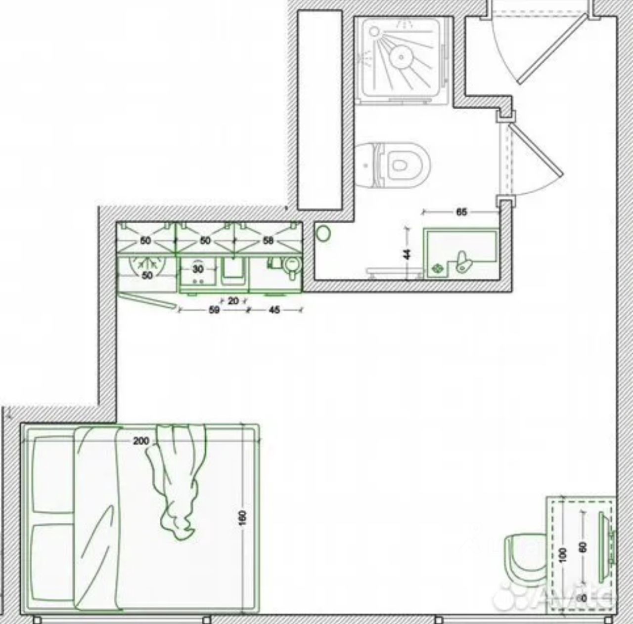 Квартира-студия, 20 м² — фото 7