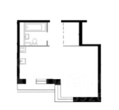 1-комн.кв., 38 м², этаж 25