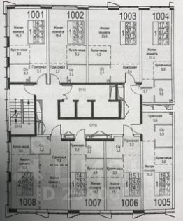 2-комн.апарт., 40 м², этаж 20