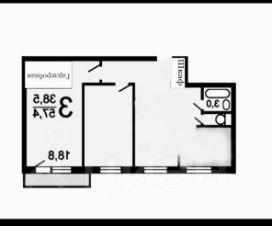 3-комн.кв., 60 м², этаж 7