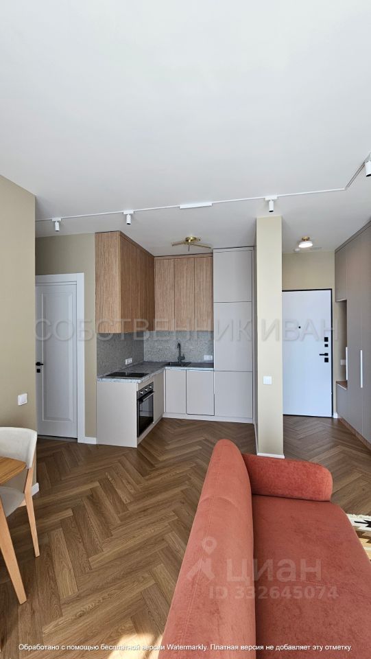 Евро2-комнатная квартира, 38 м² — фото 1