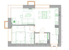 2-комн.кв., 47 м², этаж 11