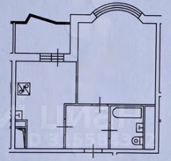1-комн.кв., 40 м², этаж 7