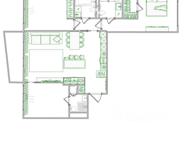 4-комн., 97,5 м², 4/8 этаж