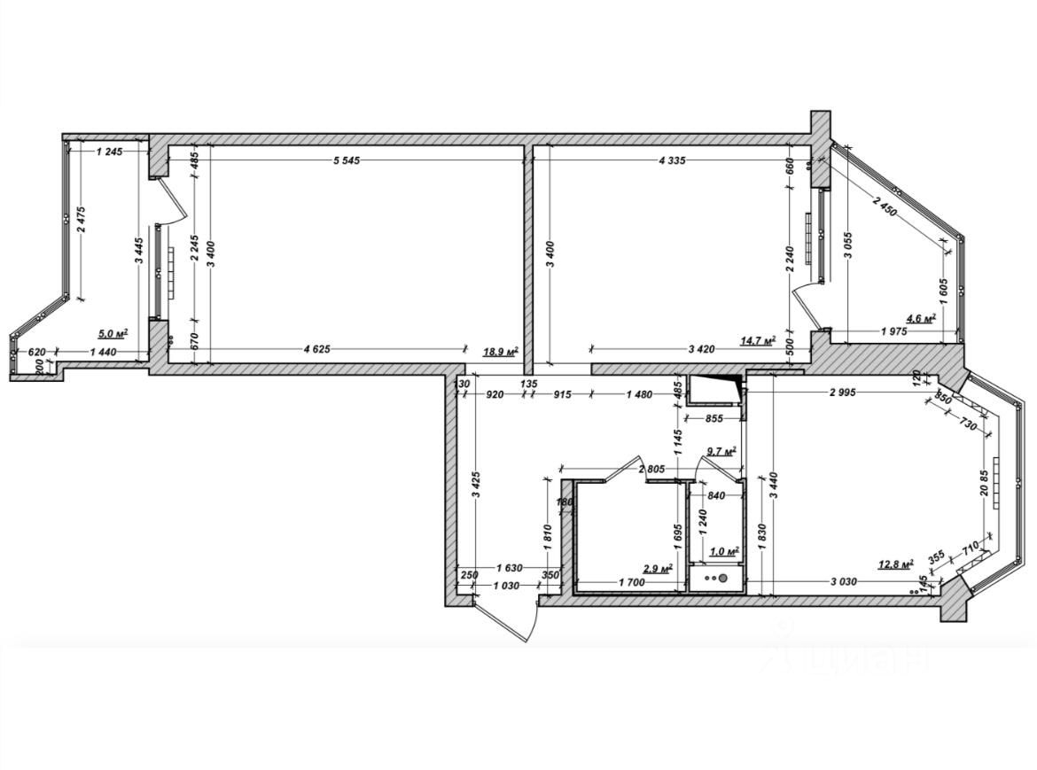 Продаю двухкомнатную квартиру 60м² Ясный проезд, 32, Москва, м. Бибирево -  база ЦИАН, объявление 303848843