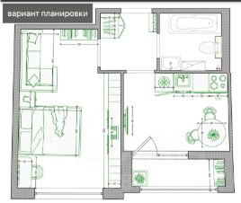 1-комн.кв., 34 м², этаж 8