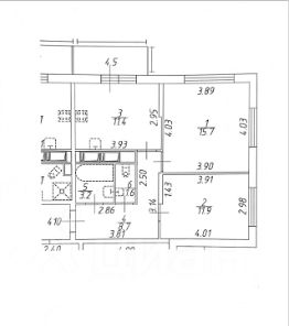 2-комн.кв., 53 м², этаж 13