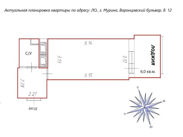 Студия, 27,2 м², 22/22 этаж