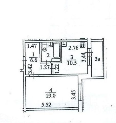 1-комн., 40,3 м², 2/10 этаж