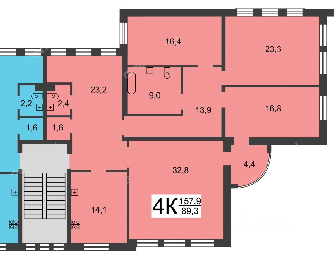 Купить пятикомнатную квартиру 149м² ул. Звездинка, 20а, Нижний Новгород,  Нижегородская область, м. Горьковская - база ЦИАН, объявление 299204724