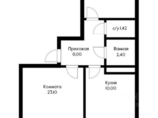 2-комн., 55 м², 2/16 этаж