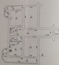 3-комн.кв., 72 м², этаж 4