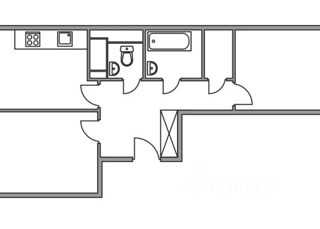 2-комн., 54,6 м², 24/24 этаж
