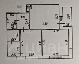 2-комн.кв., 67 м², этаж 7