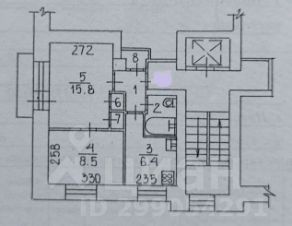 2-комн.кв., 37 м², этаж 8