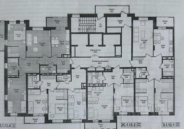 3-комн., 87,6 м², 13/21 этаж