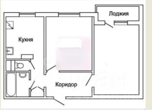 2-комн.кв., 53 м², этаж 5