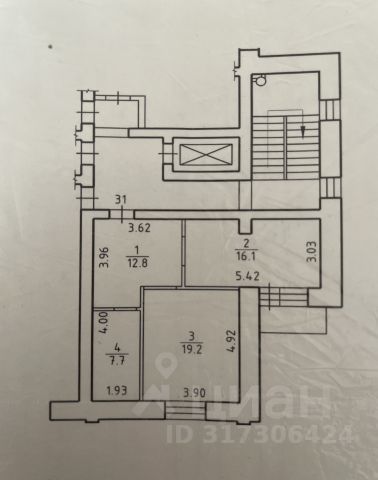 1-комн., 55,8 м², 2/8 этаж