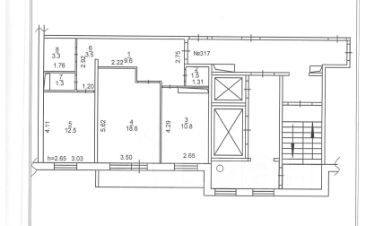 2-комн.кв., 61 м², этаж 3