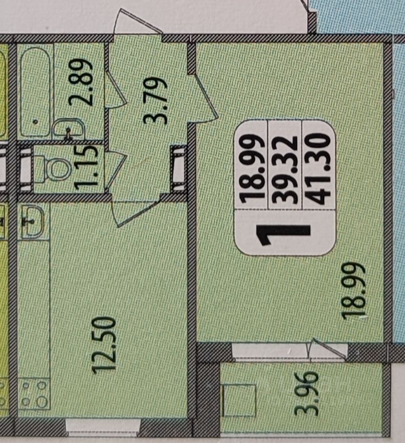 Продаю однокомнатную квартиру 41.3м² ул. Баулинская, 9, Московская ...