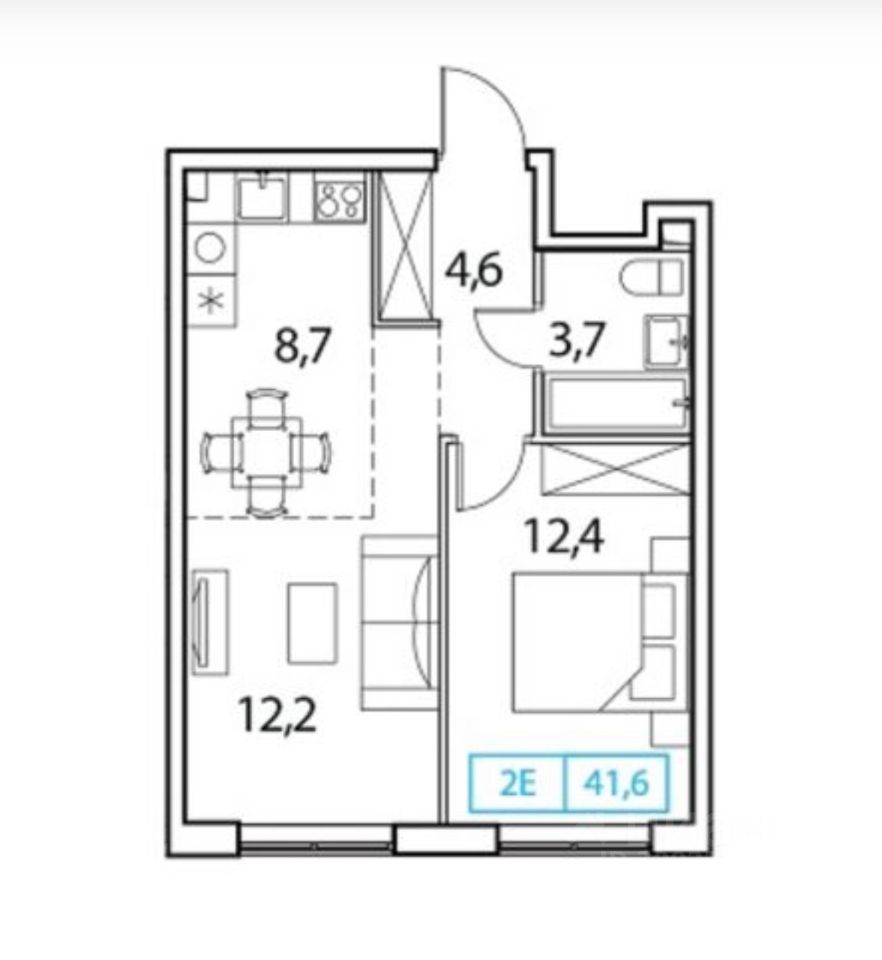 Купить двухкомнатную квартиру 42м² Московская область, Химки городской ...