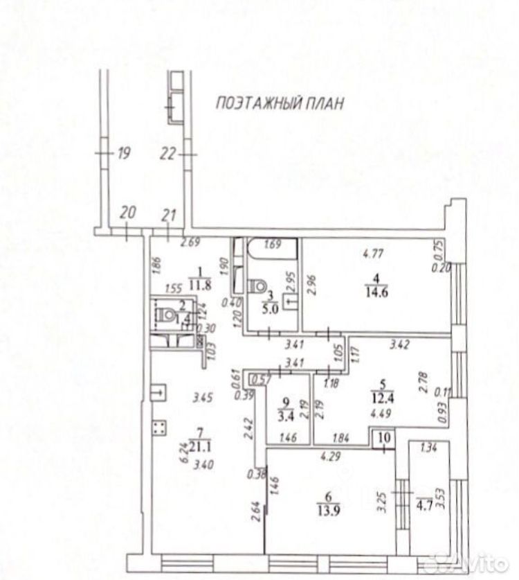 3-к кв. Калужская область, Обнинск просп. Ленина, 137к1 (90.4 м²)