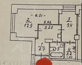 1-комн.кв., 43 м², этаж 4