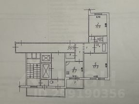 2-комн.кв., 55 м², этаж 12