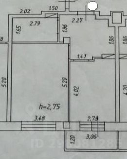 1-комн.кв., 43 м², этаж 2