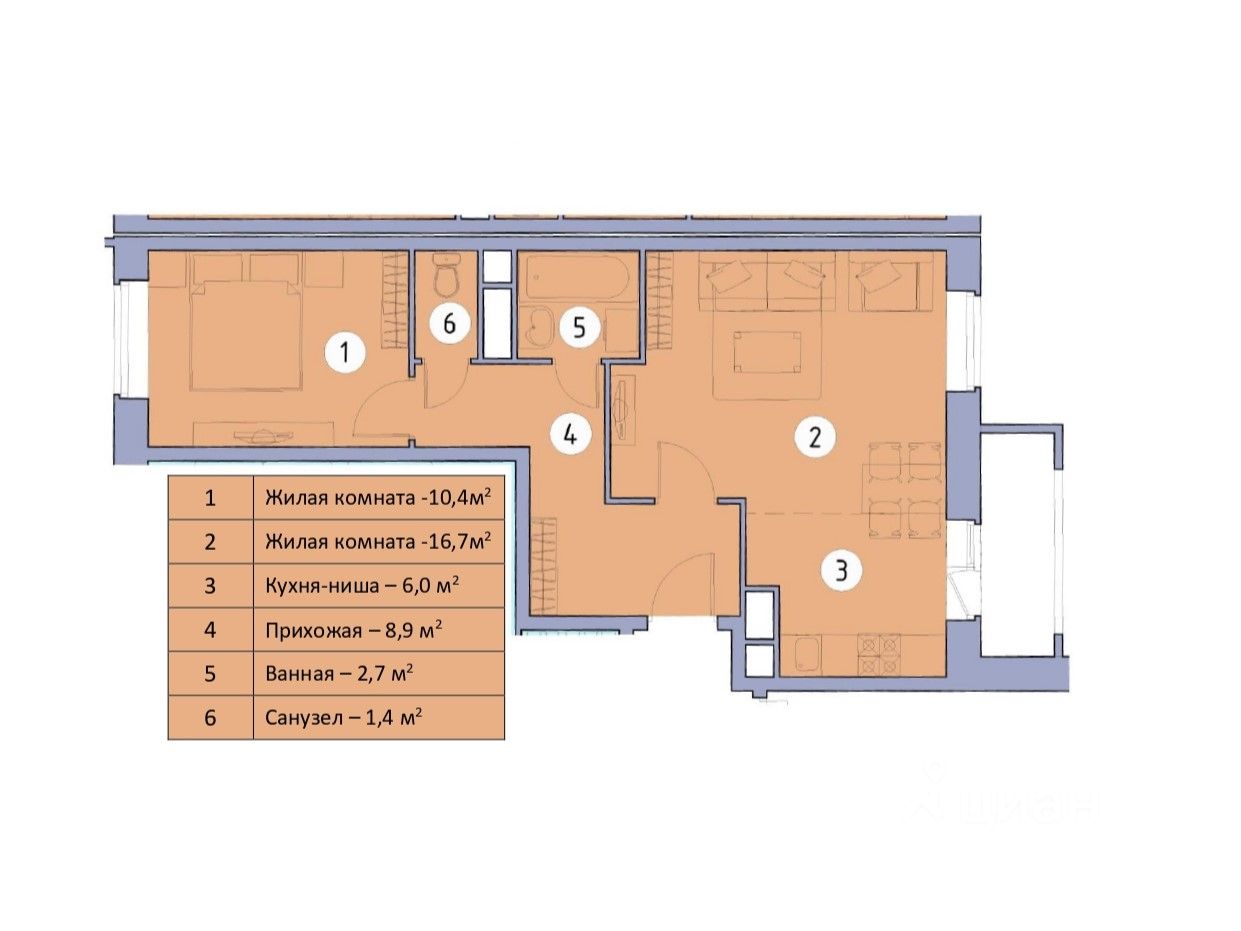 Купить двухкомнатную квартиру 46,7м² ул. Пришвина, 18, Красногорск,  Московская область, Красногорский район, Опалиха микрорайон, м. Опалиха -  база ЦИАН, объявление 303734451