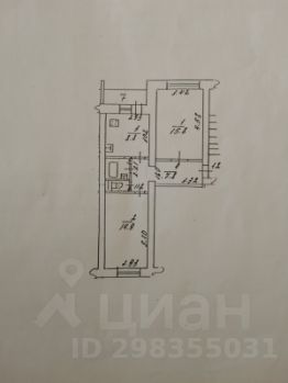 2-комн.кв., 50 м², этаж 4