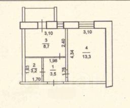 1-комн.кв., 29 м², этаж 5