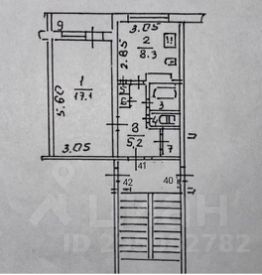 1-комн.кв., 36 м², этаж 4