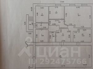 3-комн.кв., 107 м², этаж 1