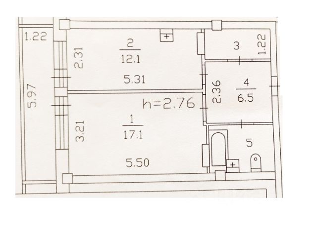 1-комн., 43,8 м², 8/18 этаж