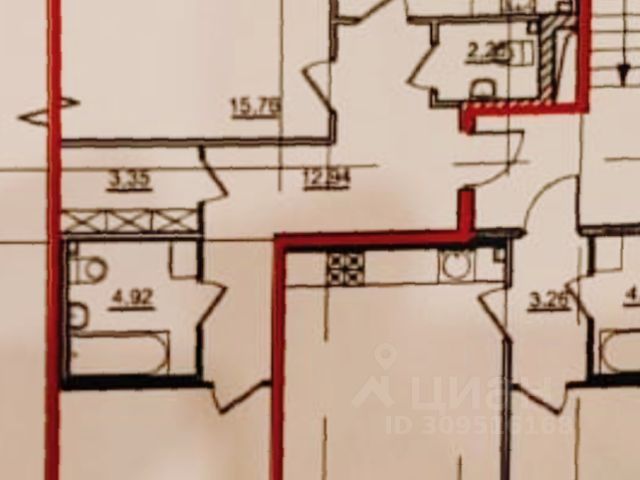 2-комн., 70,5 м², 2/4 этаж