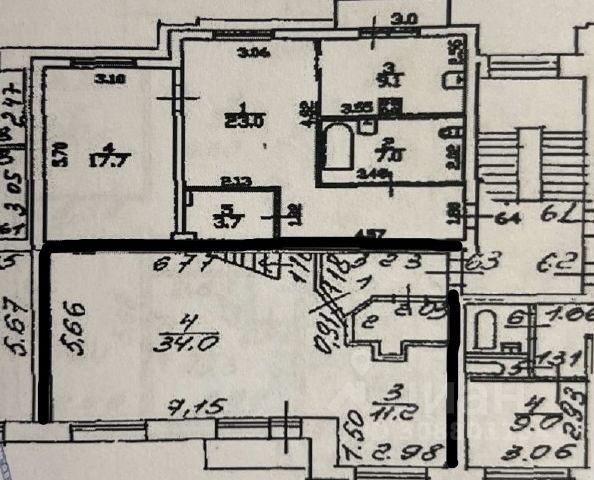 3-комн., 92 м², 5/5 этаж