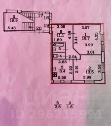 2-комн.кв., 54 м², этаж 1