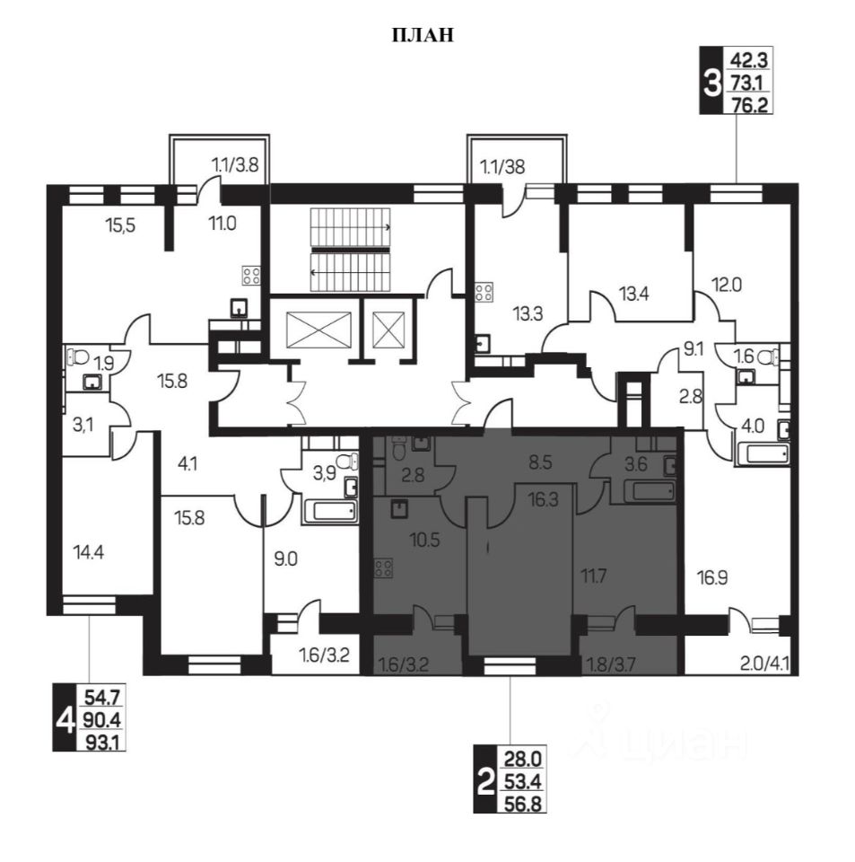 Купить двухкомнатную квартиру 57м² ул. Просвещения, 8к2, Пушкино, Московская  область, Пушкинский городской округ - база ЦИАН, объявление 300357174