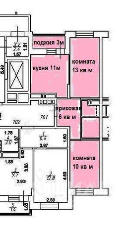 2-комн.кв., 43 м², этаж 22