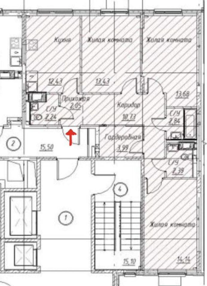 Продажа трехкомнатной квартиры 78м² Московская область, Химки городской ...