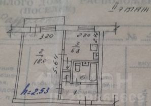 1-комн.кв., 33 м², этаж 2