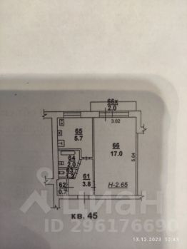 1-комн.кв., 33 м², этаж 4